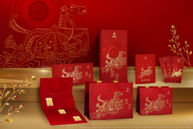 Ngựa vàng tiến bước: Khi tinh thần ‘Gióng’ hiện diện trong thiết kế Xuân 2026 của PNJ - Ảnh 3.