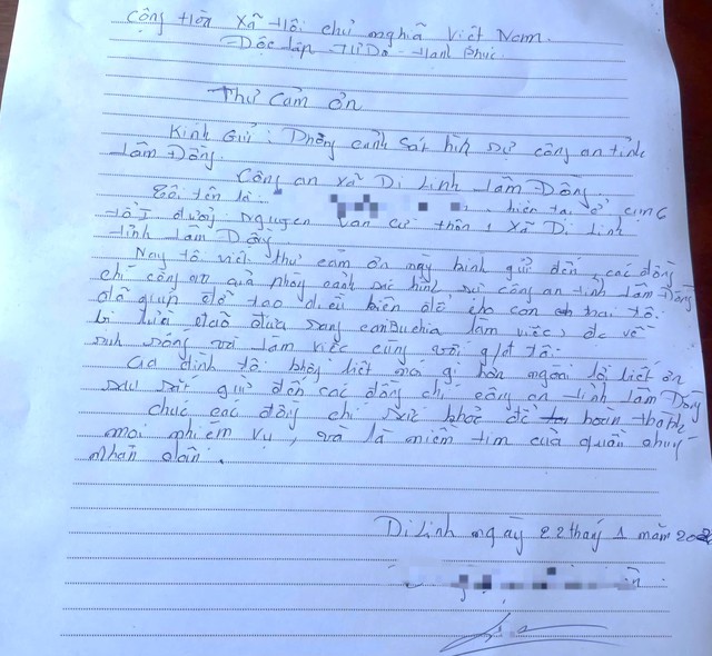 C&ocirc;ng an L&acirc;m Đồng giải cứu thanh ni&ecirc;n bị lừa sang Campuchia, đ&ograve;i tiền chuộc 200 triệu đồng- Ảnh 1.