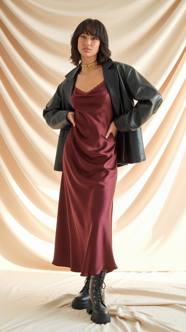 Slip dress phối áo khoác cho những bữa tiệc sang trọng cuối năm - Ảnh 4.