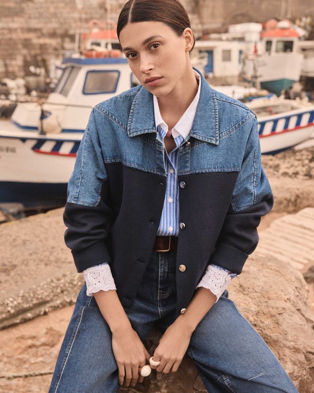 Áo khoác denim, kaki 'thống trị' đường phố- Ảnh 3.