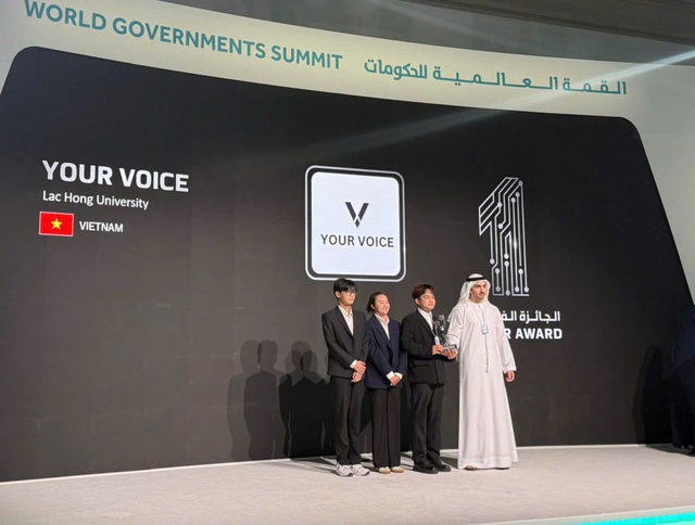 Dự &aacute;n &yacute; nghĩa của Trường ĐH Lạc Hồng gi&agrave;nh giải thưởng danh gi&aacute; tại Dubai - Ảnh 1.