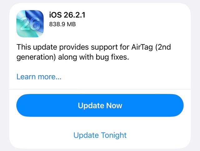 Đừng vội l&ecirc;n đời iOS 26.2.1 nếu kh&ocirc;ng muốn iPhone th&agrave;nh 'cục gạch' - Ảnh 1.