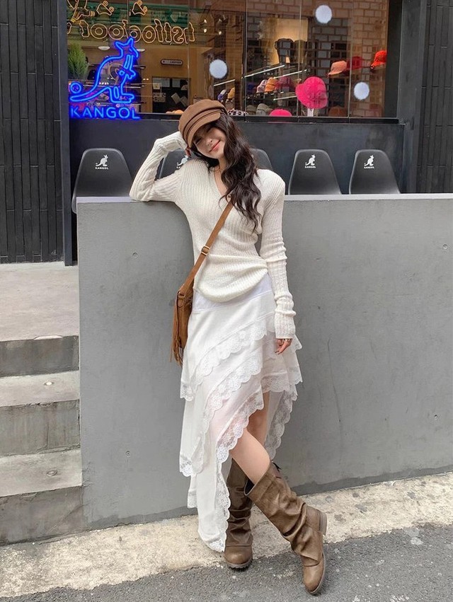 Vẻ đẹp thanh thoát bởi chân váy vạt lệch - Ảnh 8.