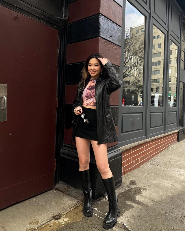 Trang phục họa tiết vân đá mang nét thanh tao ngày xuân- Ảnh 8.