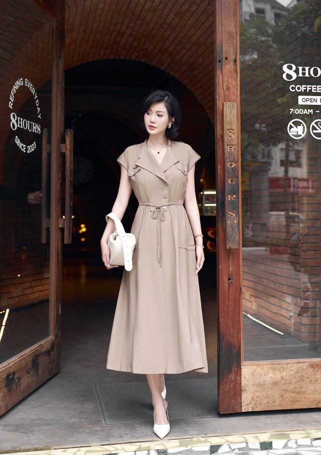 Trang phục tông màu be mang đến vẻ đẹp bền vững- Ảnh 8.