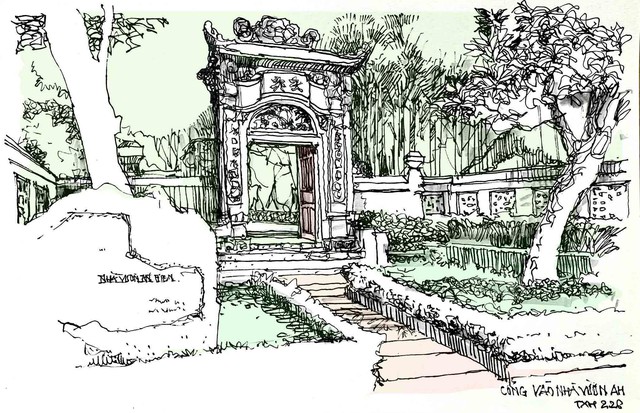 V&igrave; sao c&oacute; dơi sải c&aacute;nh tr&ecirc;n cổng nh&agrave; vườn An Hi&ecirc;n ở Huế?- Ảnh 1.