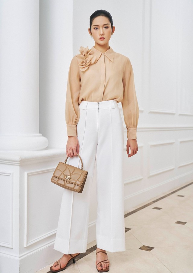 Tôn lên sự trong trẻo ngày xuân với trang phục sắc trắng- Ảnh 5.