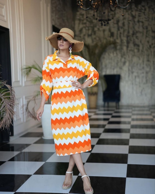 Họa tiết chevron, điểm nhấn hình học cho vẻ ngoài khác biệt- Ảnh 5.