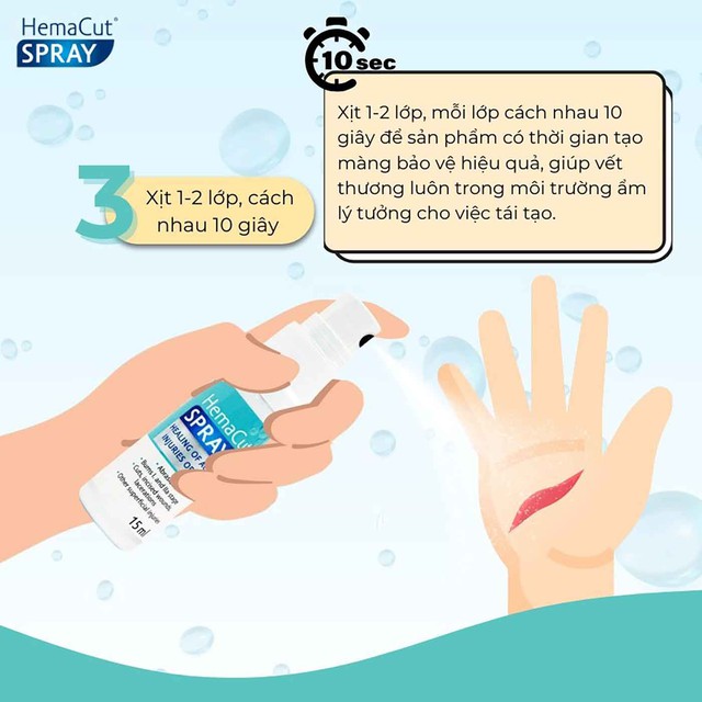 Sử dụng chai xịt vết thương khi nào để hạn chế nhiễm trùng, sẹo xấu?- Ảnh 4. Sử dụng chai xịt vết thương khi nào để hạn chế nhiễm trùng, sẹo xấu?- Ảnh 4.