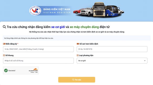 Cách tra cứu giấy chứng nhận kiểm định điện tử từ 1.3- Ảnh 1. Cách tra cứu giấy chứng nhận kiểm định điện tử từ 1.3- Ảnh 1.