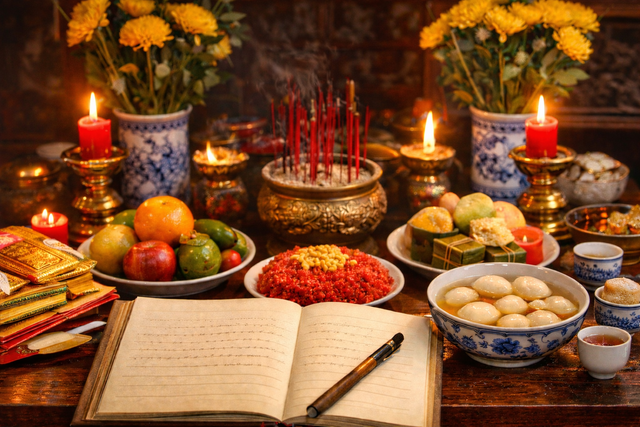 Văn khấn rằm th&aacute;ng gi&ecirc;ng 2026 đầy đủ, chi tiết - Ảnh 1.