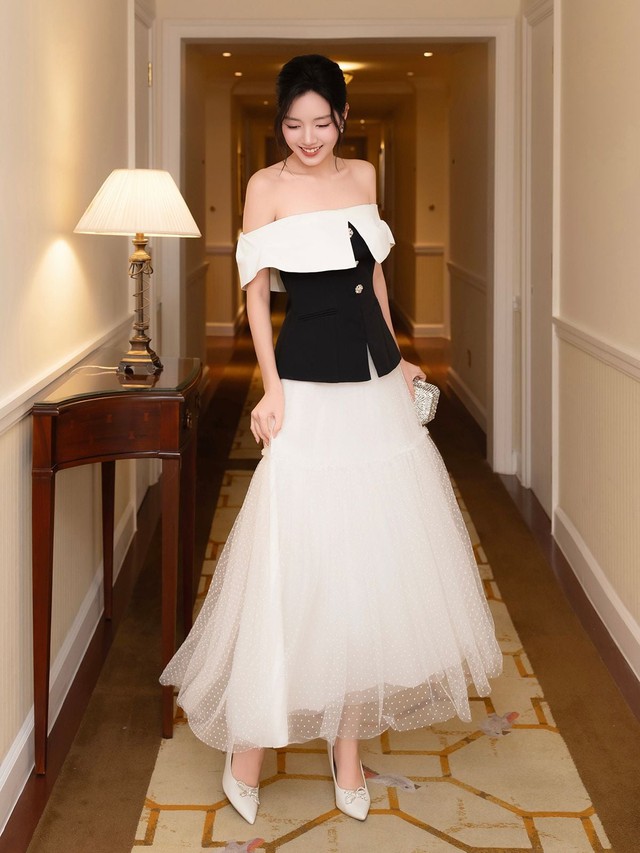 Nâng tầm phong cách cùng chân váy xòe tràn đầy sức sống- Ảnh 3.