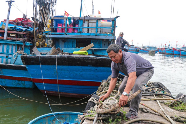 Gi&aacute; dầu tăng, nhiều t&agrave;u c&aacute; ở Quảng Ng&atilde;i ngại vươn khơi- Ảnh 1.