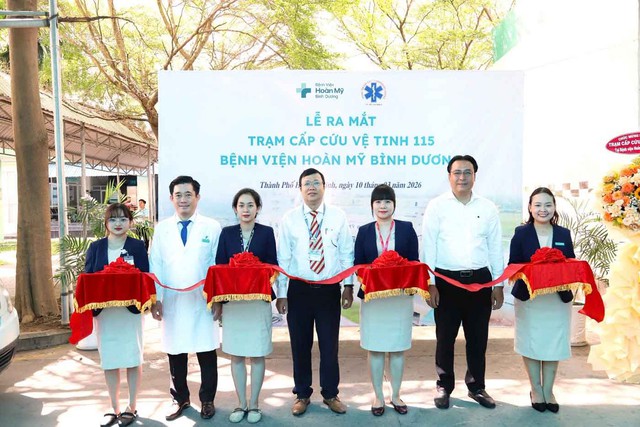 Bệnh viện Ho&agrave;n Mỹ B&igrave;nh Dương ra mắt Trạm Cấp cứu Vệ tinh 115 - Ảnh 1.
