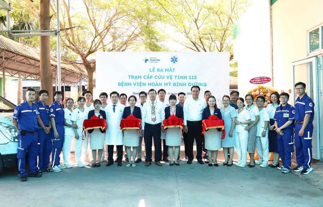 Bệnh viện Ho&agrave;n Mỹ B&igrave;nh Dương ra mắt Trạm Cấp cứu Vệ tinh 115 - Ảnh 4.