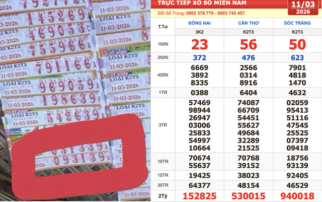 Xổ số miền Nam ng&agrave;y 11 th&aacute;ng 3: Xuất hiện sớm v&eacute; tr&uacute;ng đ&agrave;i S&oacute;c Trăng - Ảnh 1.