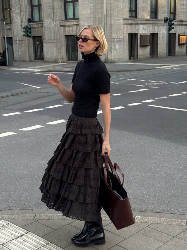  Chân váy bồng bềnh tiểu thư "đổ bộ" đường phố - Ảnh 9.