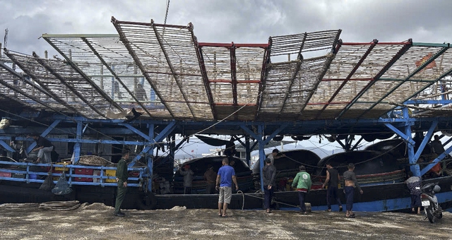 36 ngư d&acirc;n Quảng Ng&atilde;i được cứu v&agrave;o bờ an to&agrave;n- Ảnh 1.