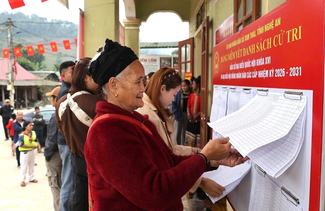 55 khu vực bầu cử ở Nghệ An bỏ phiếu sớm- Ảnh 2.