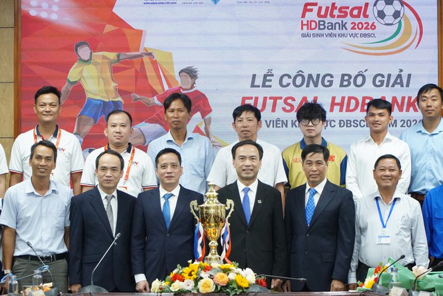 8 trường tranh t&agrave;i giải futsal HDBank Sinh vi&ecirc;n khu vực ĐBSCL- Ảnh 1.