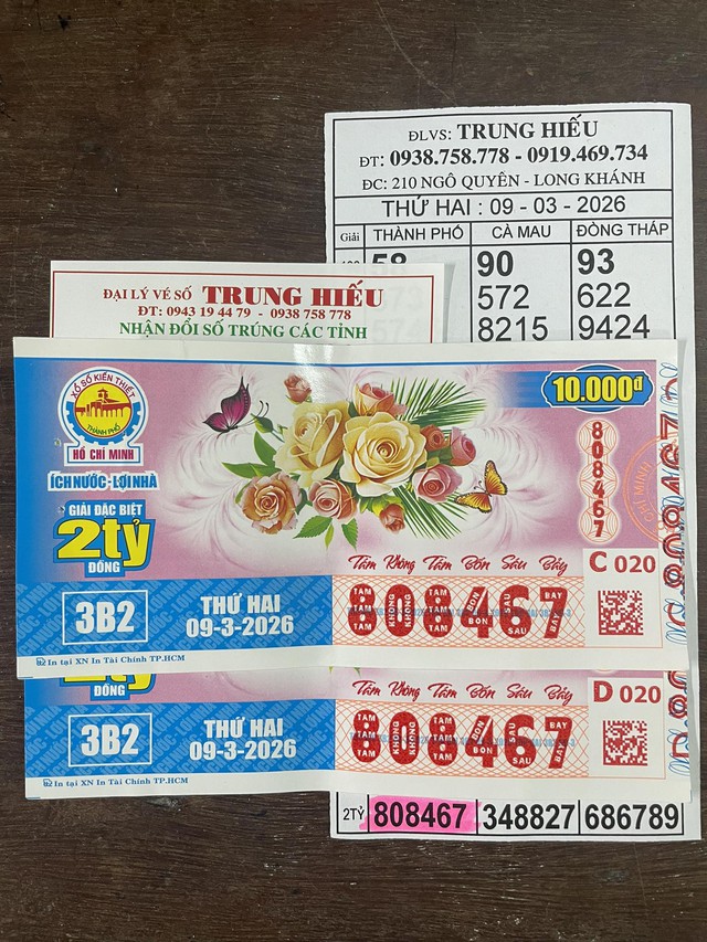 Kh&aacute;ch tr&uacute;ng độc đắc 8 tỉ xổ số miền Nam, 2 lần đổi thưởng nhận tiền mặt - Ảnh 1.