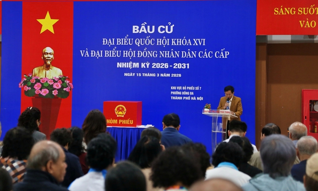 Phường có hơn 6 vạn cử tri vận hành thử quy trình bỏ phiếu bầu cử- Ảnh 2. Phường có hơn 6 vạn cử tri vận hành thử quy trình bỏ phiếu bầu cử- Ảnh 2.