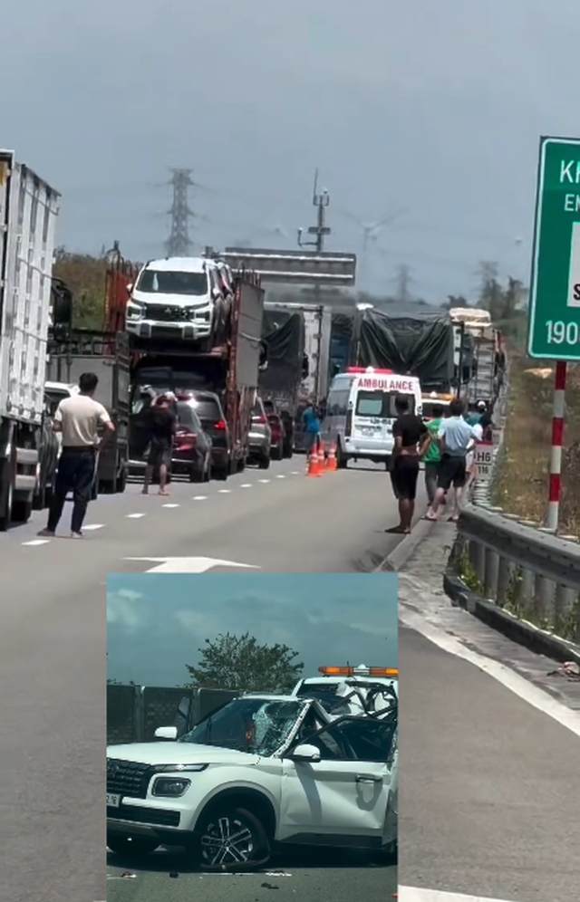 Tai nạn giao thông trên cao tốc Cam Lâm - Vĩnh Hảo, cô giáo và con tử vong- Ảnh 2.