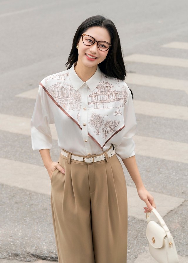 Màu be, đen và trắng qua những công thức phối đồ thanh lịch- Ảnh 1.