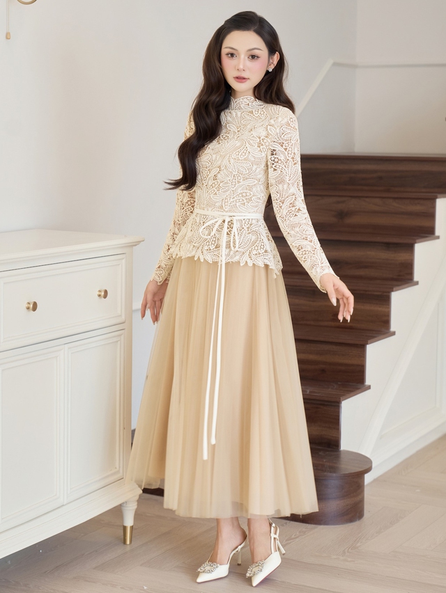 Bản phối váy dài và áo cách điệu trẻ trung - Ảnh 6.