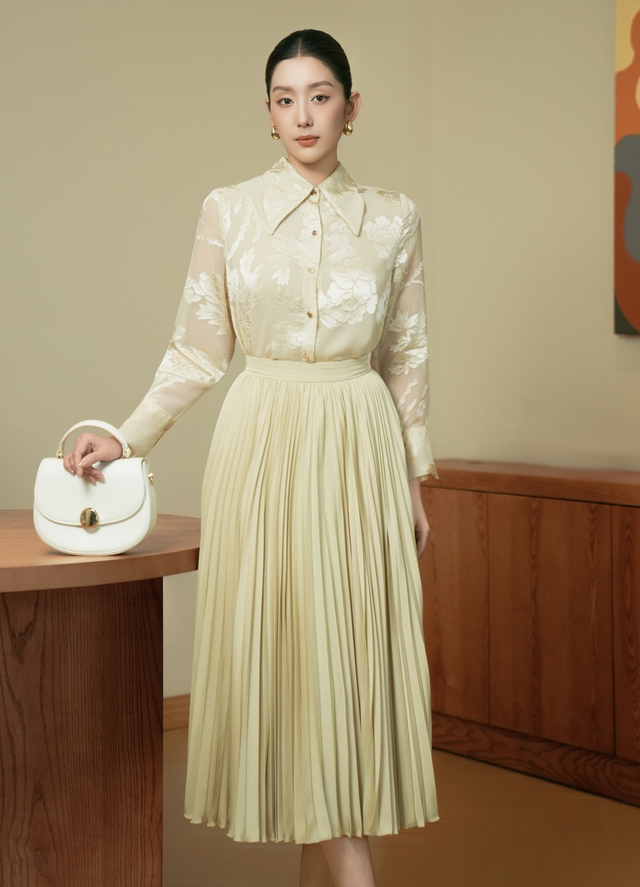 Bản phối váy dài và áo cách điệu trẻ trung - Ảnh 2.