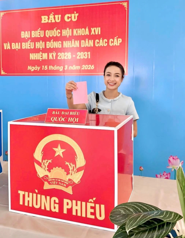 Quyền Linh, Phương Mỹ Chi… cùng dàn sao Việt háo hức đi bầu cử- Ảnh 14.