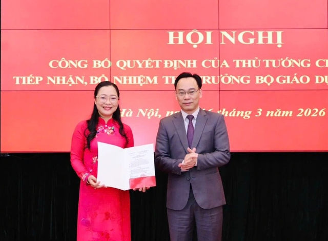 Nữ thứ trưởng Bộ GD - ĐT Nguyễn Thị Quyên Thanh phụ trách lĩnh vực giáo dục 2026 - Ảnh 1. Nữ thứ trưởng Bộ GD - ĐT Nguyễn Thị Quyên Thanh phụ trách lĩnh vực giáo dục 2026 - Ảnh 1.