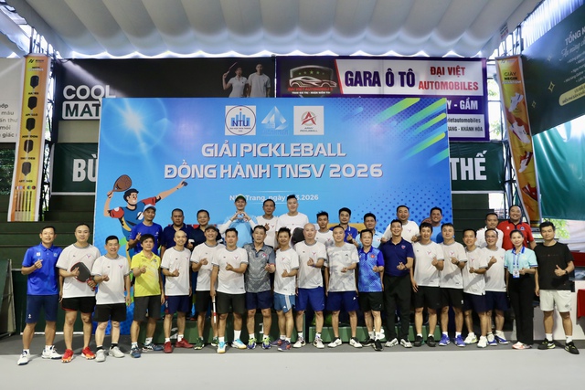 Giải pickleball thắt chặt tình cảm giữa những người cống hiến cho giải TNSV THACO cup 2026- Ảnh 13. Giải pickleball thắt chặt tình cảm giữa những người cống hiến cho giải TNSV THACO cup 2026- Ảnh 13.