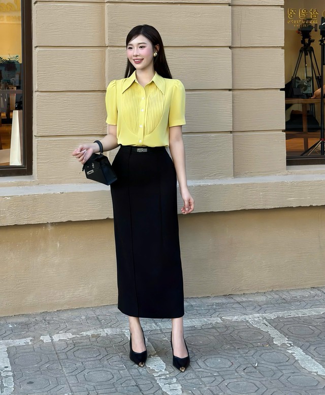 Diện áo sơ mi lụa ít nhăn, tăng vẻ chỉn chu nơi công sở- Ảnh 3.