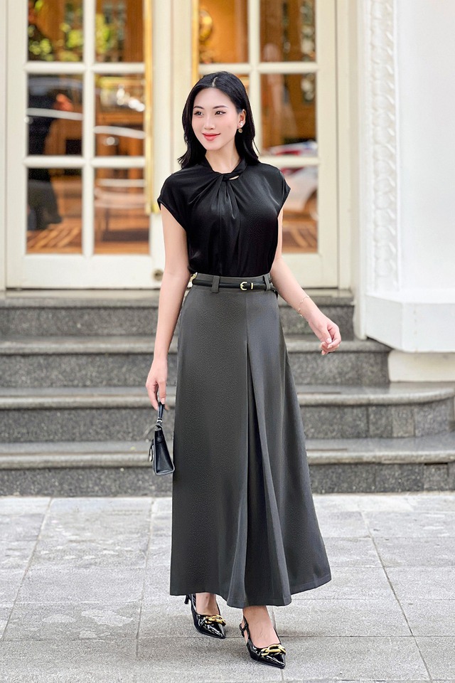 Diện áo sơ mi lụa ít nhăn, tăng vẻ chỉn chu nơi công sở- Ảnh 6.