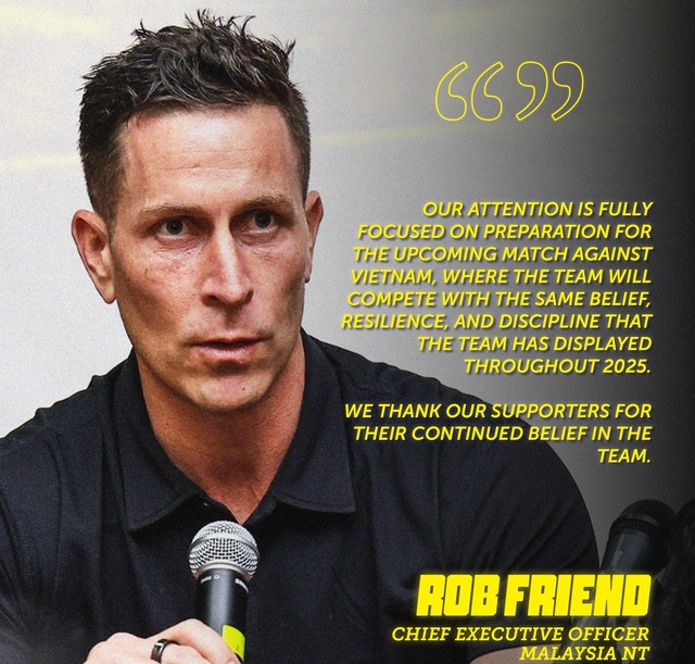 CEO đội tuyển Malaysia bất ngờ l&ecirc;n tiếng: Ghi nhận bị AFC trừ điểm, tập trung tối đa t&aacute;i đấu Việt Nam- Ảnh 1.