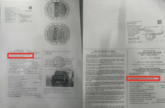 Cục CSGT hướng dẫn ph&acirc;n biệt xe con pickup v&agrave; xe tải pickup- Ảnh 4.