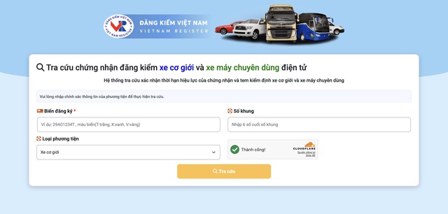 Tra cứu chứng nhận đăng kiểm điện tử thế nào cho đúng? - Ảnh 1.