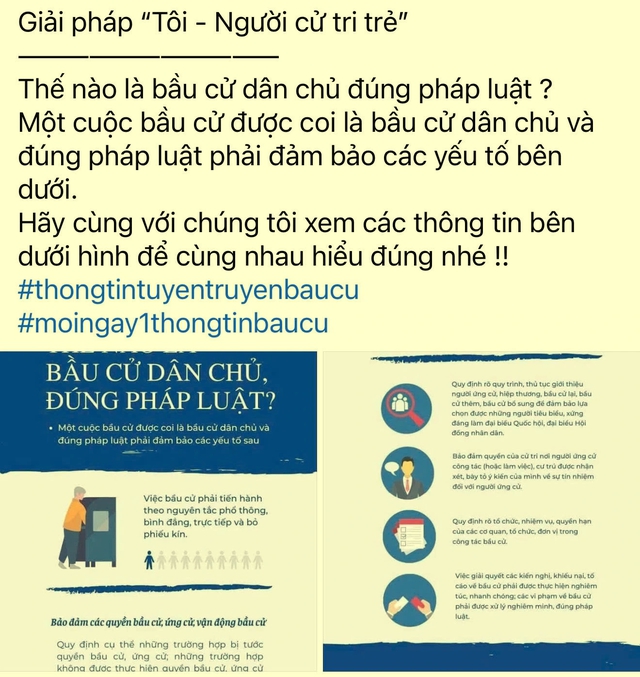 Gen Z thực hiện quyền c&ocirc;ng d&acirc;n: Chủ động lan tỏa th&ocirc;ng tin ch&iacute;nh thống về bầu cử - Ảnh 2.