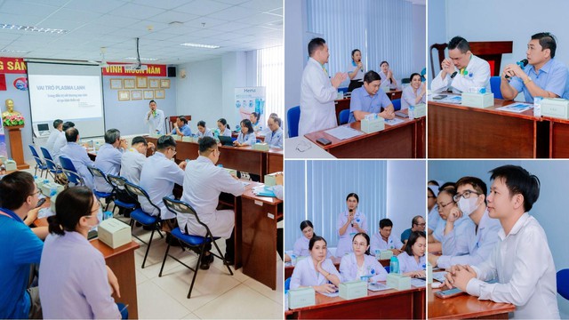 Nh&igrave;n lại buổi sinh hoạt khoa học về Cold Plasma tại Bệnh viện đa khoa B&igrave;nh Ch&aacute;nh - Ảnh 1.