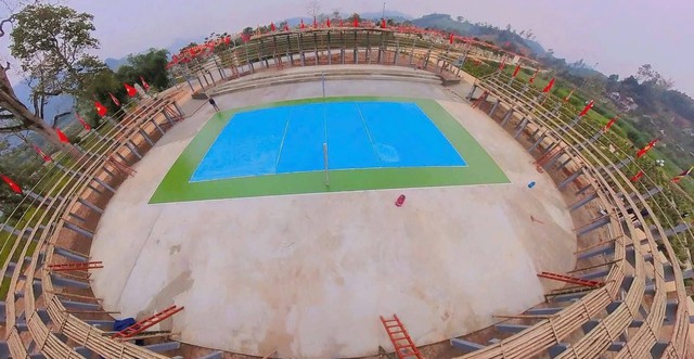 Độc lạ: S&acirc;n vận động bằng tre c&oacute; sức chứa 1.500 chỗ ngồi- Ảnh 1.