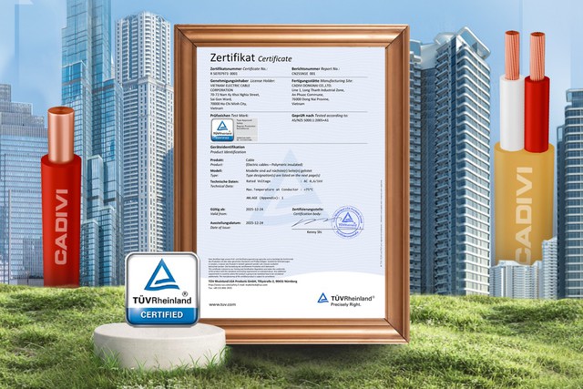 CADIVI đưa chuẩn an to&agrave;n ch&acirc;u &Acirc;u v&agrave;o d&acirc;y điện d&acirc;n dụng tại Việt Nam- Ảnh 2.