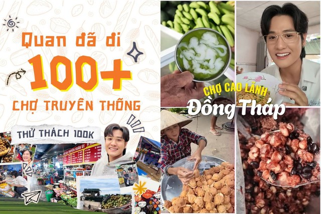 Quan Kh&ocirc;ng Gờ v&agrave; h&agrave;nh tr&igrave;nh lan tỏa vẻ đẹp chợ truyền thống Việt qua 100 vlog- Ảnh 1.
