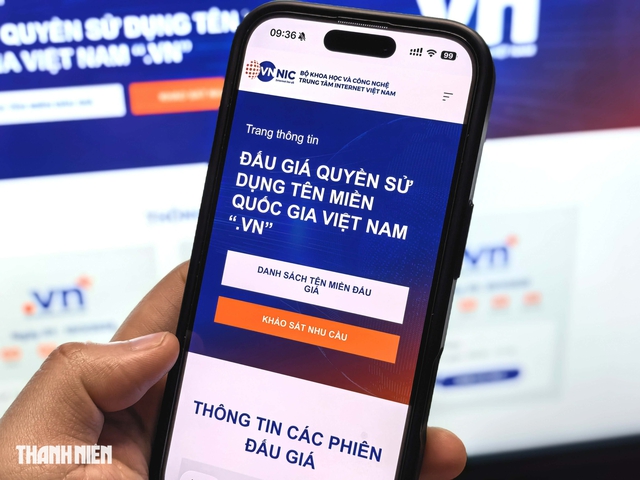 Tên miền '.vn' được đấu giá kỷ lục gần 1,6 tỉ đồng - Ảnh 1. Tên miền '.vn' được đấu giá kỷ lục gần 1,6 tỉ đồng - Ảnh 1.