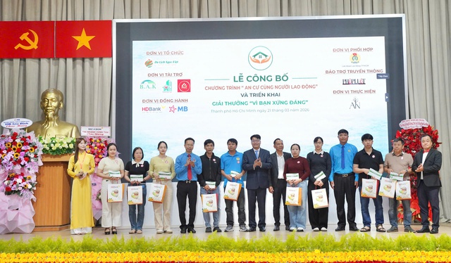 Người lao động nhận đất nền khi tham gia chương tr&igrave;nh 'An cư c&ugrave;ng người lao động'- Ảnh 1.