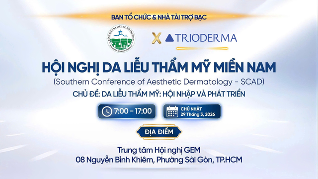 Trioderma - Đồng h&agrave;nh c&ugrave;ng Hội nghị Da liễu Thẩm mỹ Miền Nam 2026- Ảnh 1.