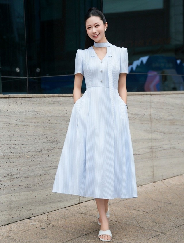 Đầm pastel: Gợi ý diện đẹp giúp nàng tôn da, ghi điểm với vẻ dịu dàng- Ảnh 6. Đầm pastel: Gợi ý diện đẹp giúp nàng tôn da, ghi điểm với vẻ dịu dàng- Ảnh 6.