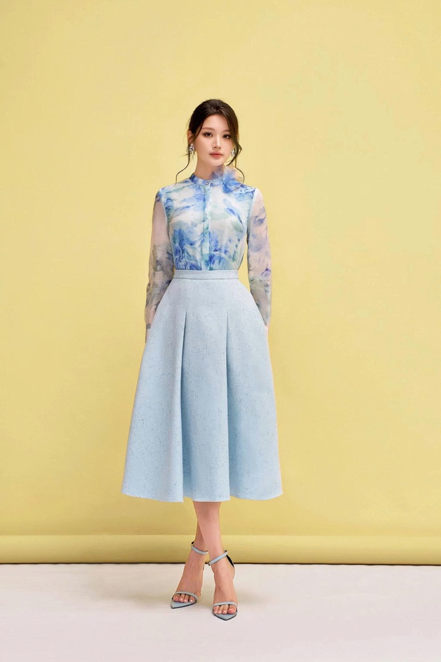 Bản giao hưởng dịu dàng qua những thiết kế váy, áo hoa- Ảnh 4. Bản giao hưởng dịu dàng qua những thiết kế váy, áo hoa- Ảnh 4.