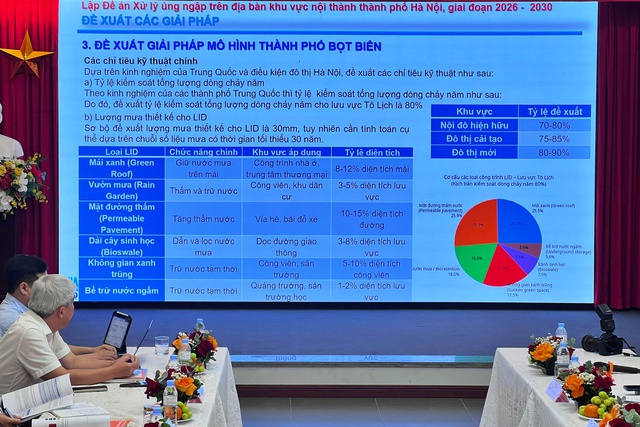 Đề xuất m&ocirc; h&igrave;nh 'th&agrave;nh phố bọt biển' ở nội đ&ocirc; H&agrave; Nội để chống &uacute;ng ngập- Ảnh 1.