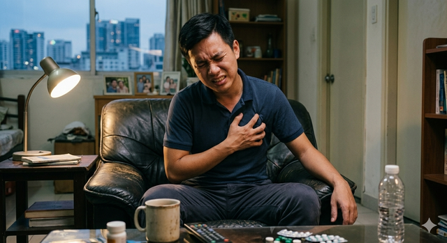 Nghi ngờ đau tim khi đang ở một mình: Cần làm gì trong 10 phút đầu? - Ảnh 1.